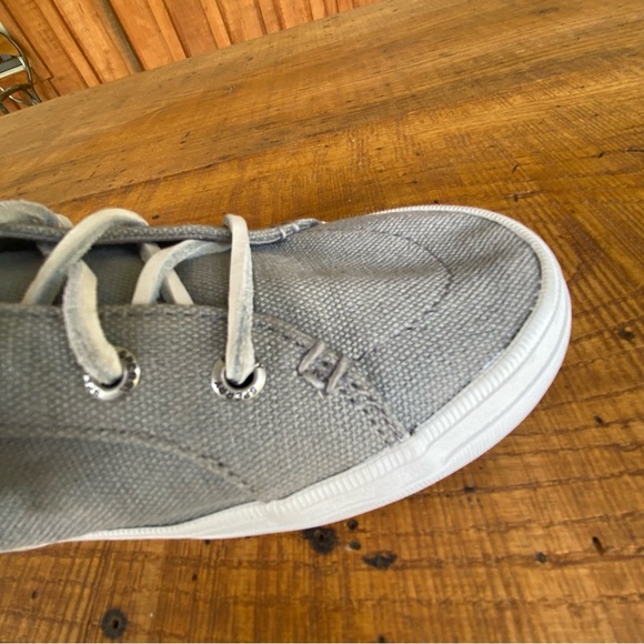 Sperry Crest Vibe Linen Sneaker Gray Women’s  7 Lightweight Breathable Coastal - Picture 7 of 15